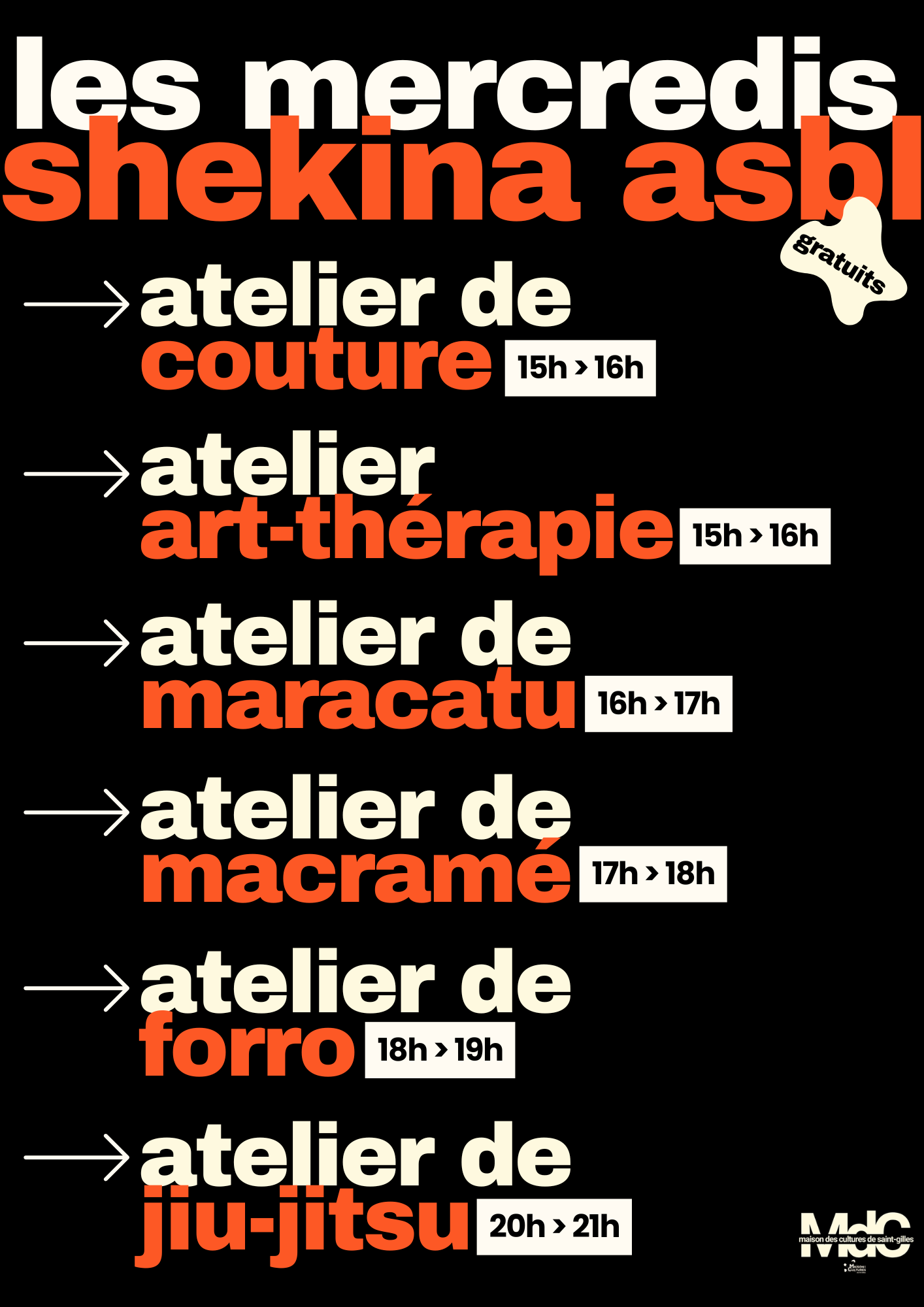 Programme "mercredis shekina"